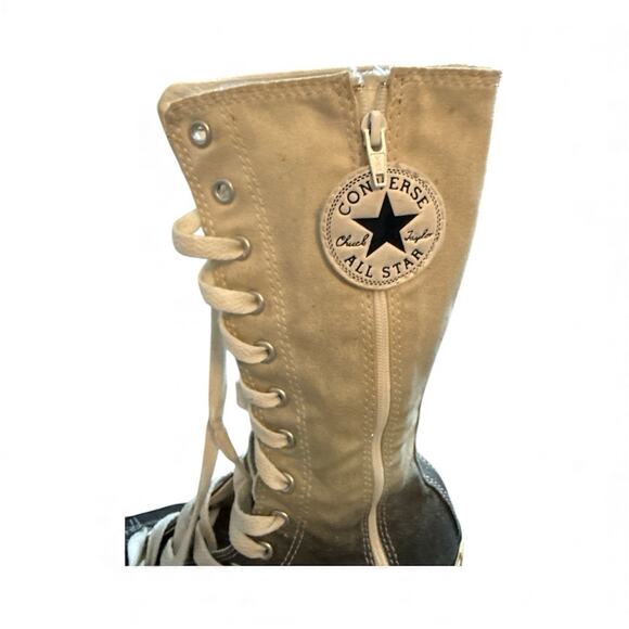 Woman 4.5 US Vintage Grey Ombré Sparkle Knee High Converse All Star Chuck Taylor - Picture 3 of 5